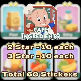 Cafe Ingredients Monopoly Go Set 11
