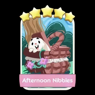 Afternoon Nibbles 5⭐ Monopoly Go Sticker