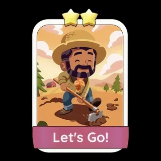 Let's Go! 2⭐ Monopoly Go Sticker