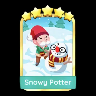Snowy Potter 5⭐ Gold Sticker Monopoly Go Golden Blitz