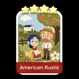 American Rustic 4⭐ Monopoly Go Sticker