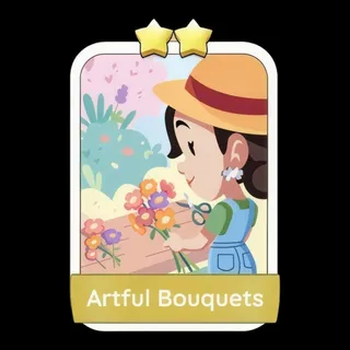 Artful Bouquets 2⭐ Monopoly Go Sticker