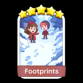 Footprints 5⭐ Monopoly Go Sticker