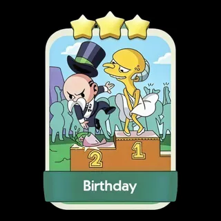 Birthday 3⭐ Monopoly Go Sticker