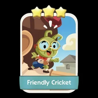Friendly Cricket 3⭐ Monopoly Go Sticker
