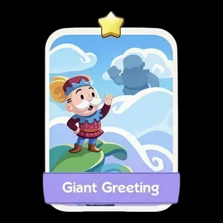 Giant Greeting Monopoly Go