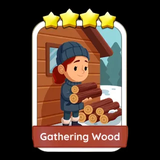 Gathering Wood Monopoly Go