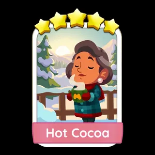 Hot Cocoa 5 ⭐ Monopoly Go Sticker
