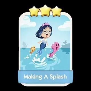 Making A Splash 3⭐ Monopoly Go Sticker