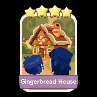 Gingerbread House 4⭐ Monopoly Go Sticker