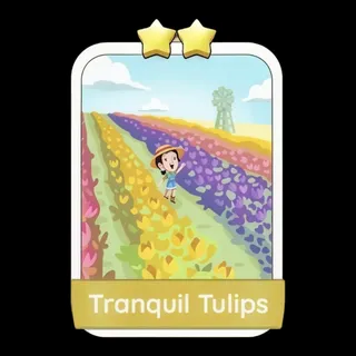 Tranquil Tulips 2⭐ Monopoly Go Sticker