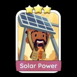Solar Power 3⭐ Monopoly Go Sticker