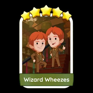 Wizard Wheezes 5⭐ Monopoly Go Sticker