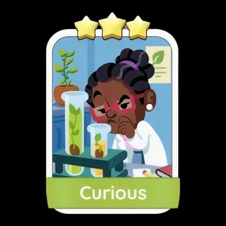 Curious 3⭐ Monopoly Go Sticker