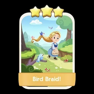 Bird Braid! 3⭐ Monopoly Go Sticker