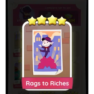 Rags to Riches Monopoly GO