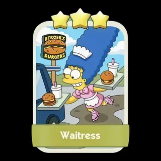 Waitress 3⭐ Monopoly Go Sticker