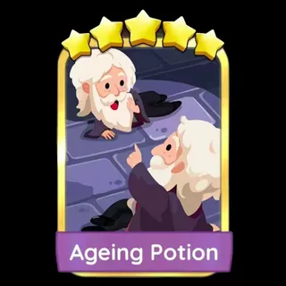 Ageing Potion 5⭐ Gold Sticker Monopoly Go Golden Blitz