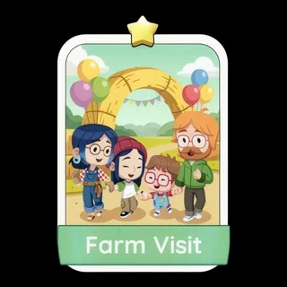 Farm Visit 1⭐ Monopoly Go Sticker