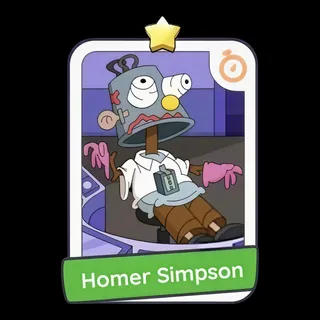 Homer Simpson 1⭐ Bonus Set Monopoly Go Sticker