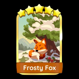 Frosty Fox 5⭐ Gold Sticker Monopoly Go Golden Blitz