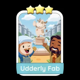 Udderly Fab 3⭐ Monopoly Go Sticker