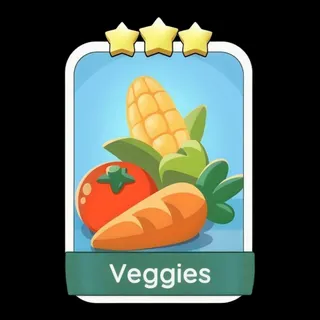 Veggies 3⭐ Monopoly Go Sticker
