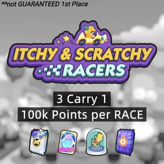 Itchy & Scratchy Racers Monopoly Go - 100k Point Slot