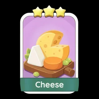 Cheese 3⭐ Monopoly Go Sticker