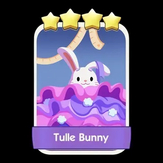 Tulle Bunny 4⭐ Monopoly Go Sticker