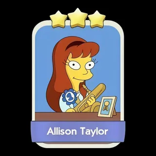 Allison Taylor 3⭐ Monopoly Go Sticker