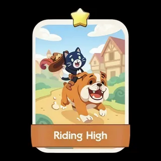 Riding High 1⭐ Monopoly Go Sticker