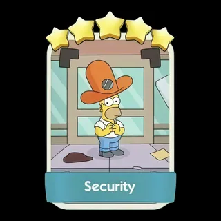 Security 5⭐ Monopoly Go Sticker
