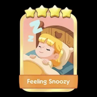 Feeling Snoozy 4⭐ Gold Sticker Monopoly Go Golden Blitz