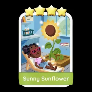 Sunny Sunflower 4⭐ Monopoly Go Sticker
