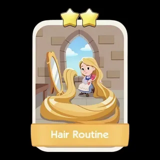 Hair Routine 2⭐ Monopoly Go Sticker