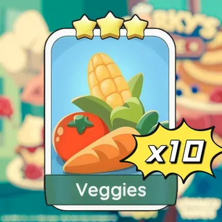 x10 Veggies Monopoly Go