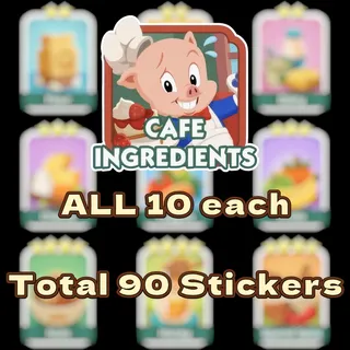 Cafe Ingredients Set 11 — Full 90 Card Pack