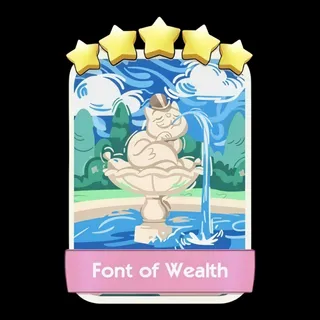 Font of Wealth 5⭐ Monopoly Go Sticker