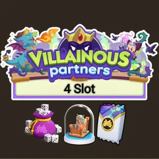 4 Slot Villainous Partners Event Monopoly Go