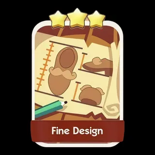 Fine Design 3⭐ Monopoly Go Sticker