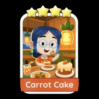 Carrot Cake 4⭐ Monopoly Go Sticker