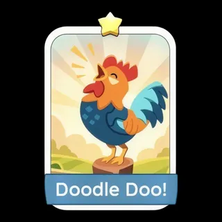 Doodle Doo! 1⭐ Monopoly Go Sticker
