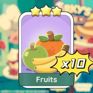 x10 Fruits Monopoly Go