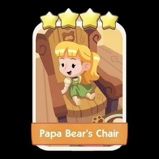Papa Bear's Chair 4⭐ Monopoly Go Sticker