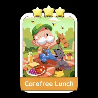 Carefree Lunch 3⭐ Monopoly Go Sticker