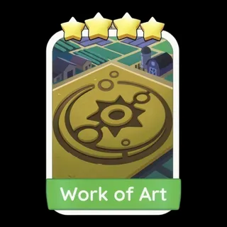 Work of Art 4⭐ Monopoly Go Sticker