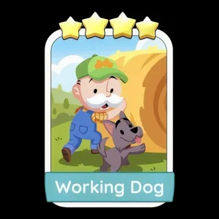 Working Dog 4⭐ Monopoly Go Sticker