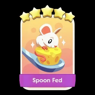 Spoon Fed 5⭐ Monopoly Go Sticker