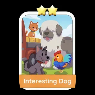 Interesting Dog 2⭐ Monopoly Go Sticker